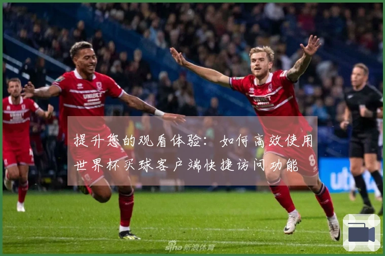 提升您的观看体验：如何高效使用世界杯买球客户端快捷访问功能
